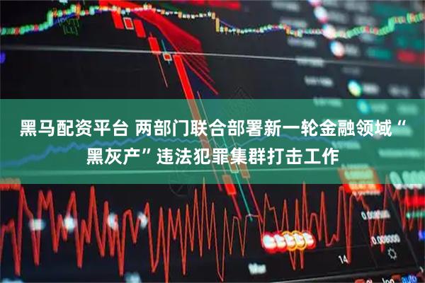 黑马配资平台 两部门联合部署新一轮金融领域“黑灰产”违法犯罪集群打击工作