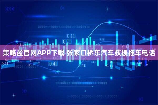 策略盈官网APP下载 张家口桥东汽车救援拖车电话